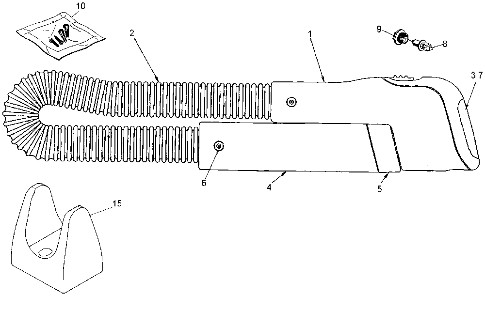 Exploded Diagram A Diagram and Parts List for SLB1M-AU Type 1 Black and Decker Worklight & Flashlight